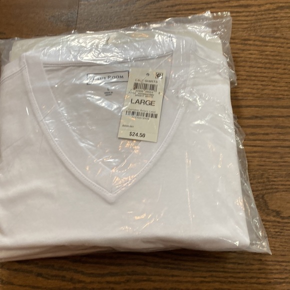 NWT mens Club Room bright white v neck basic long sleeve basic knit - Picture 4 of 4